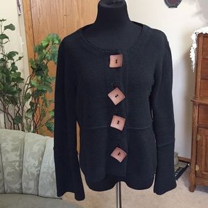 Willow black knit sweater